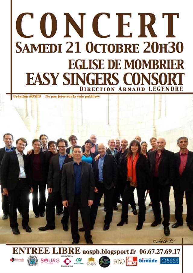 Concert du choeur de Chambre "Esay Singers consort" de Bordeaux.