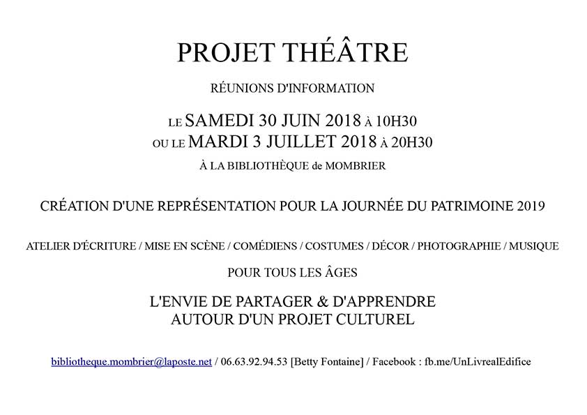 PROJET THÉÂTRE