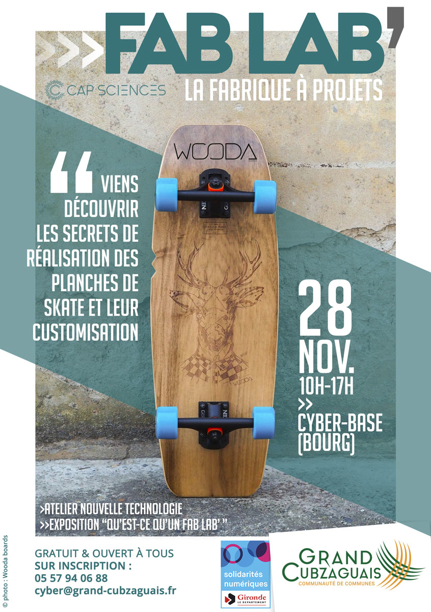 Viens découvrir les secrets de réalisation des planches de skate et leur customisation.