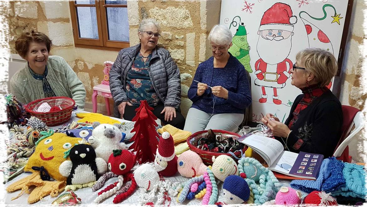 Nos couturières au marché de Noël de A l’Assaut.