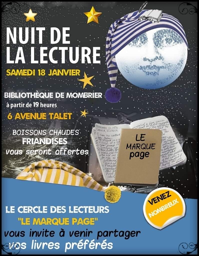 « La nuit de la lecture » à la bibliothèque municipale de Mombrier à lieu le samed…