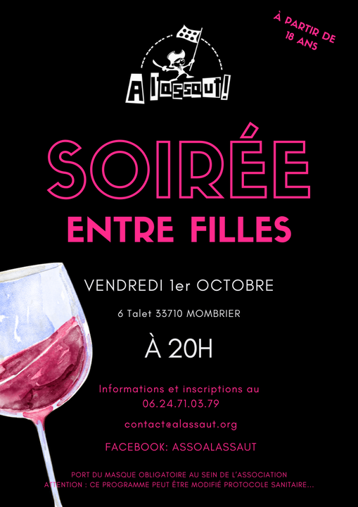 Vendredi soir, c’est soirée filles !!!!!