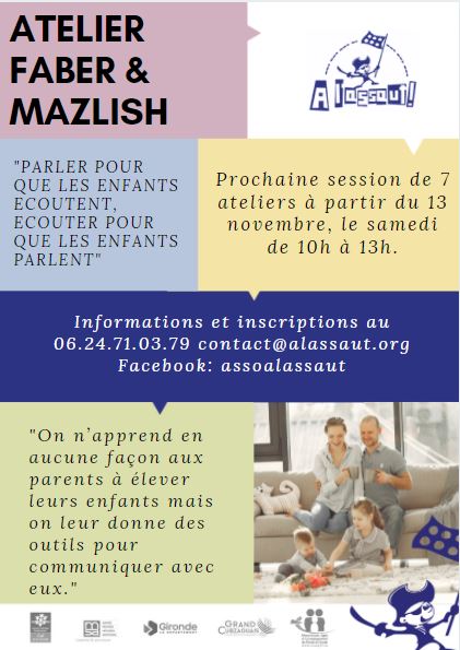 Une nouvelle session de 7 ateliers de communication positive « parler pour que le…