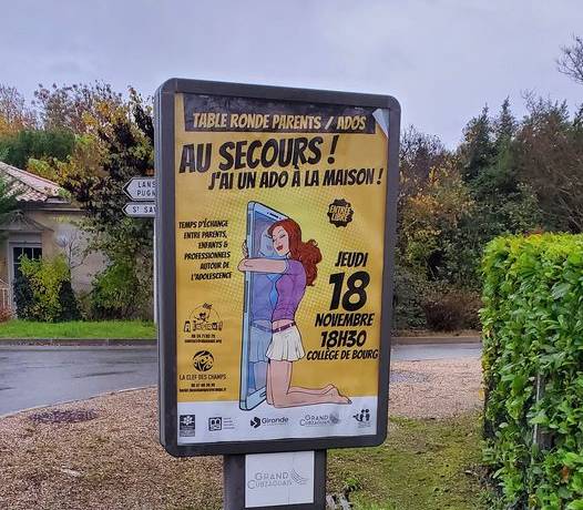 Les affiches sont en place! 
Ados et parents d ados, rdv le jeudi 18 novembre à …