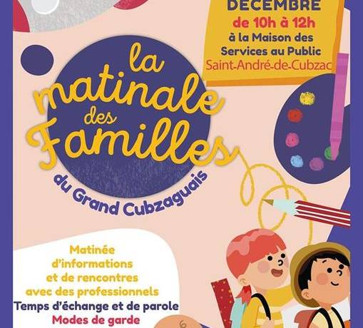 Nous y serons pour présenter nos différentes actions autour de la famille.

[ LA…