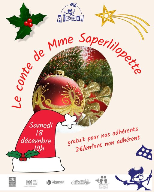 Partagez la magie de Noël en famille avec Mme saperlipopette samedi 18 décembr…