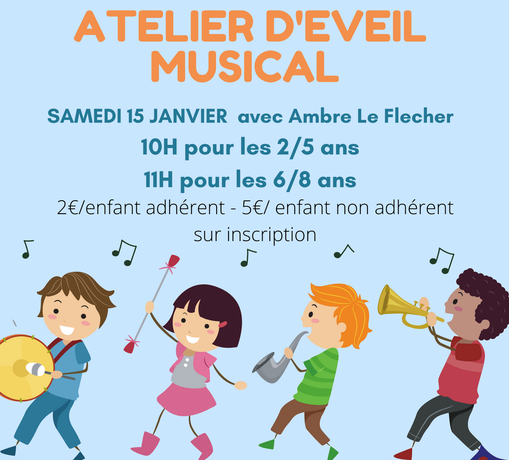 Nouvel atelier parent enfant le 15 janvier à Talet!
 Ambre vient nous proposer…