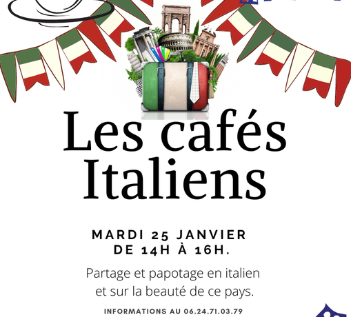 Les cafés italiens entrent en scène à l’espace Talet!
 Que vous soyez adhérent…