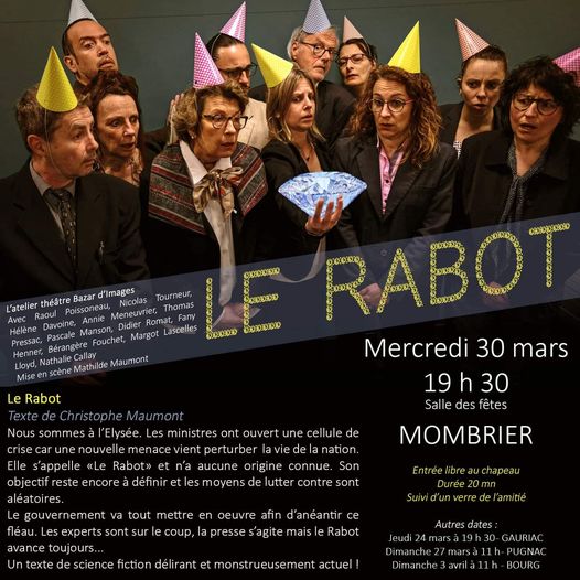 Oyé oyé 
 Du théâtre à mombrier !! 
 A ne pas rater