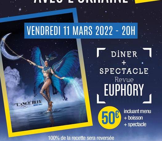 [Solidarité Ukraine]
 Vendredi 11 mars à 20h00, le cabaret L’Ange Bleu va reve…