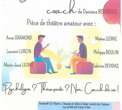 [On a tous besoin d’un coach]
Pièce de théâtre en deux actes.

Synopsis: Jacques…