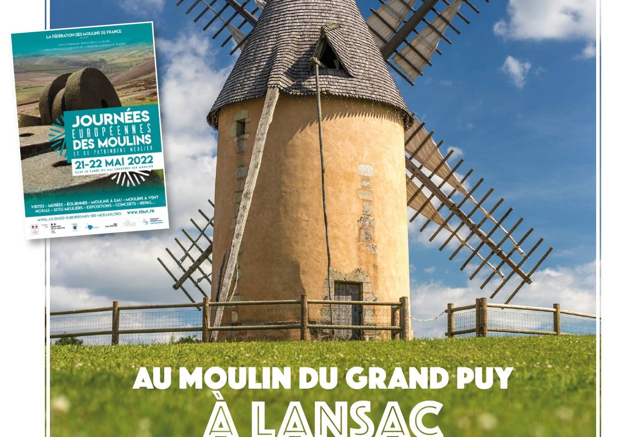 [Journées Européennes au Moulin de Lansac]
Samedi 21 mai et dimanche 22 mai tout…