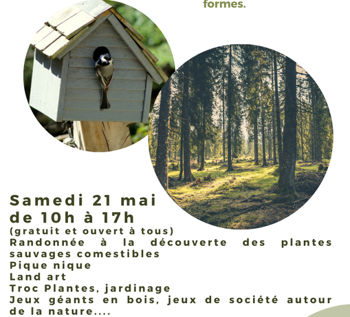 samedi 21 mai, retrouvez nous pour une journée nature.
 gratuit et ouvert à t…