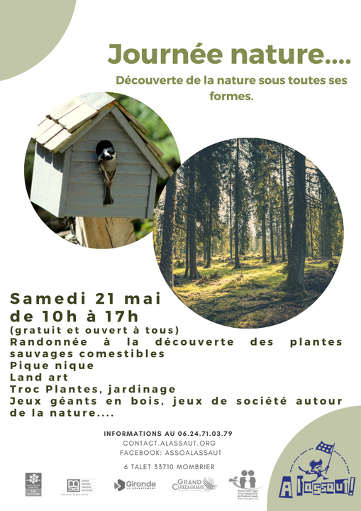 samedi 21 mai, retrouvez nous pour une journée nature.
 gratuit et ouvert à t…