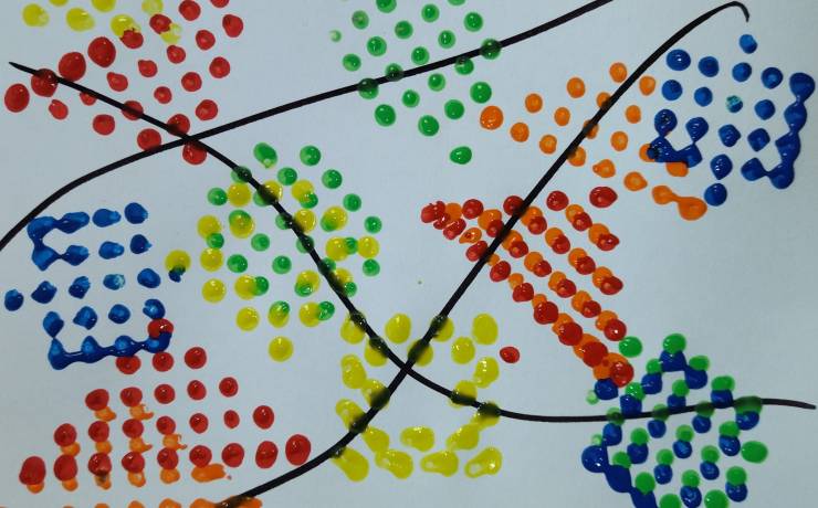 On commence notre thème du mois de mai sur
 « l’art abstrait »
 Traits, formes e…