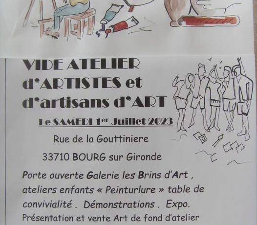 Réservez votre date : le 1er juillet, la galerie d’art Les Brins d’art organis…