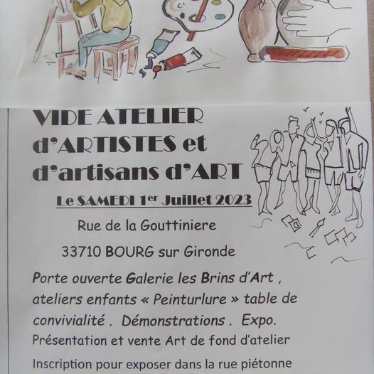 Réservez votre date : le 1er juillet, la galerie d’art Les Brins d’art organis…