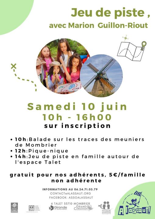 Samedi 10 juin, relevez les défis de notre jeu de piste en famille.
 Sur inscr…