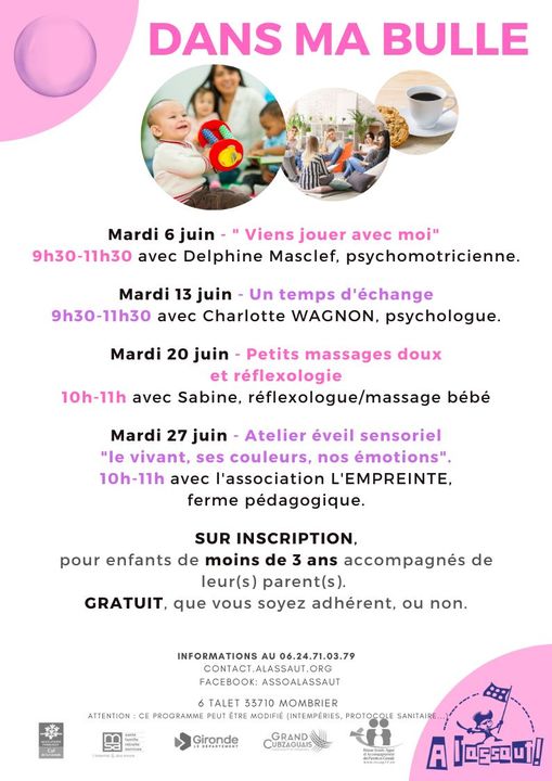 Il reste des places pour l’atelier « Massage doux et réflexologie » de ce mardi …