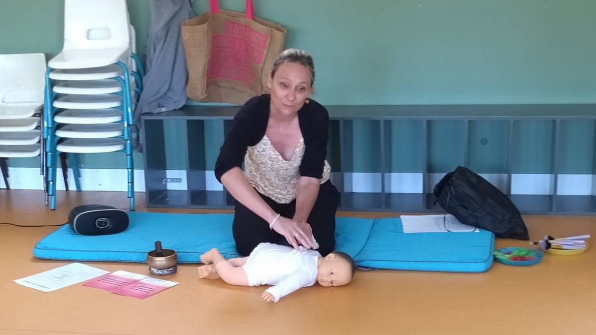 Massage parents-enfants (4-8ans)
 avec Angélique Vincelot.
 Moment de partage …