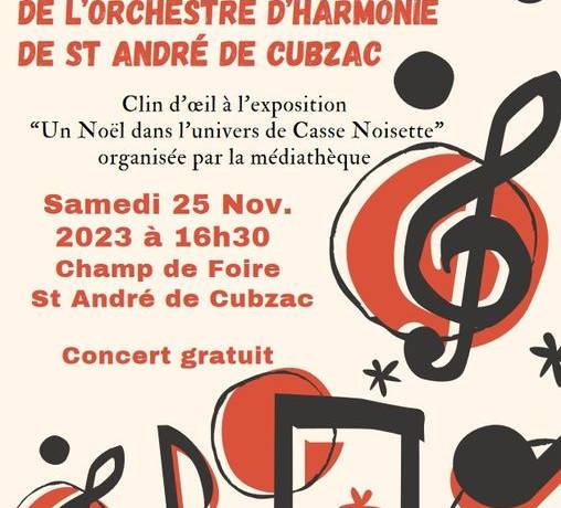 [Chantons !]
 L’orchestre d’harmonie de St André de Cubzac vous invite à un co…