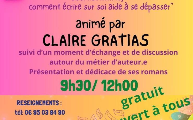 Rencontre auteure « Claire Gratias » / Octobre Rose