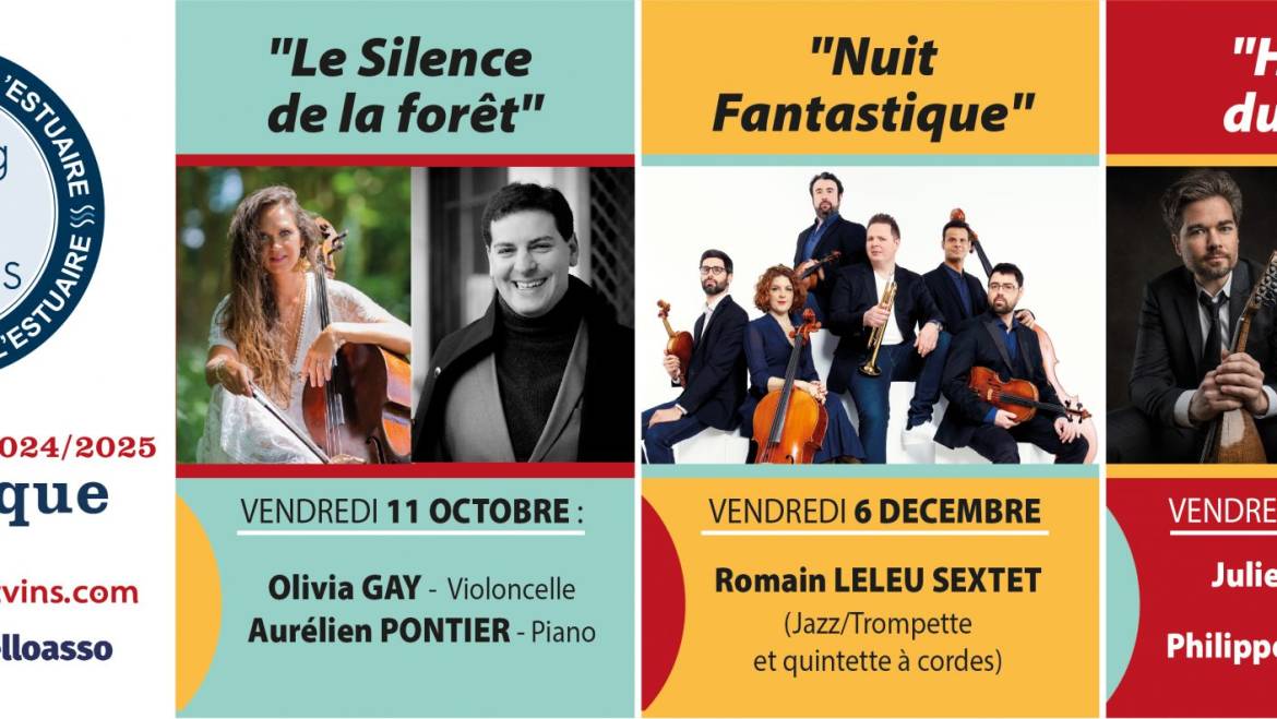[Concert avec Olivia Gay, violoncelle – Aurélien Pontier, Piano]
 Le 11 octobre …
