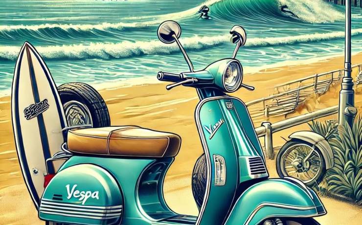 “ Explorez la côte basque en toute liberté avec Kostal Bike ! Louez un Vespa et …