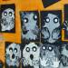 Création de fantômes  rigolos avec de la peinture aux doigts