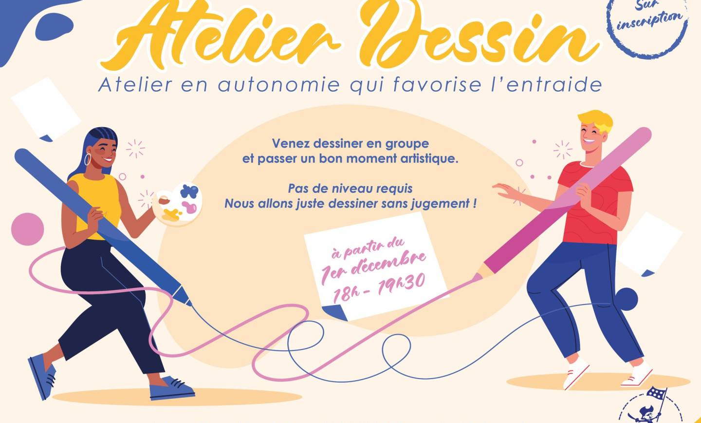 A partir du 1er décembre, une fois par mois, nous vous proposons de nous réunir …