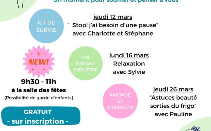 Y&rsquo;a du nouveau à l&rsquo;Assaut!
Parents, et si on prenait un temps pour vous!
