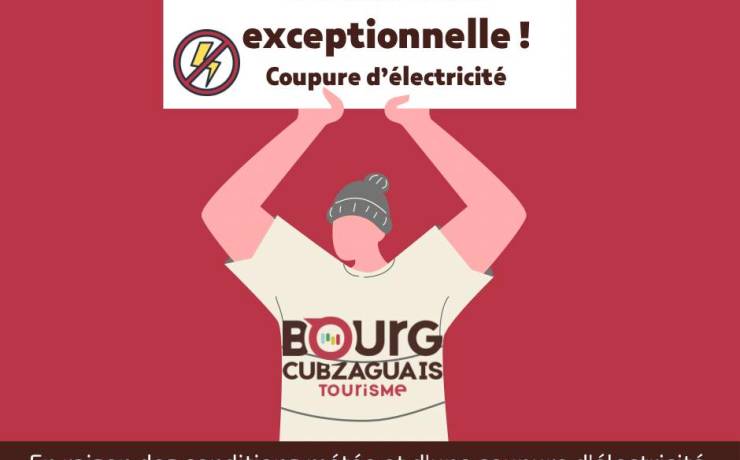 FERMETURE EXCEPTIONNELLE 

En raison des conditions météorologiques actuelles e…