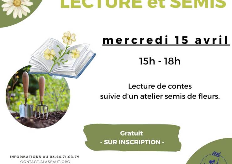 Plongeons dans la nature avec une lecture de contes suivie d&rsquo;un atelier semis de…