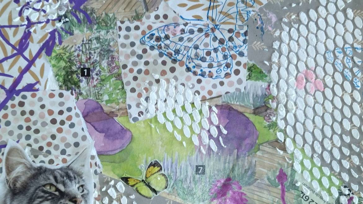 Atelier « Bazar créatif » sur le thème de la Nature. On dessine les ombres des pla…