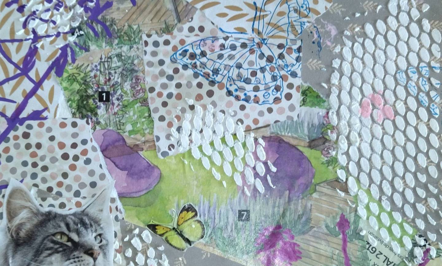 Atelier « Bazar créatif » sur le thème de la Nature. On dessine les ombres des pla…