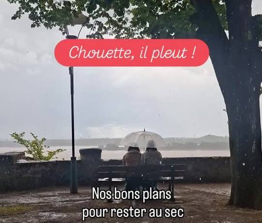 Allez, allez, gardons le moral malgré la pluie  et partons quand même à la décou…