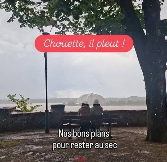 Allez, allez, gardons le moral malgré la pluie  et partons quand même à la décou…