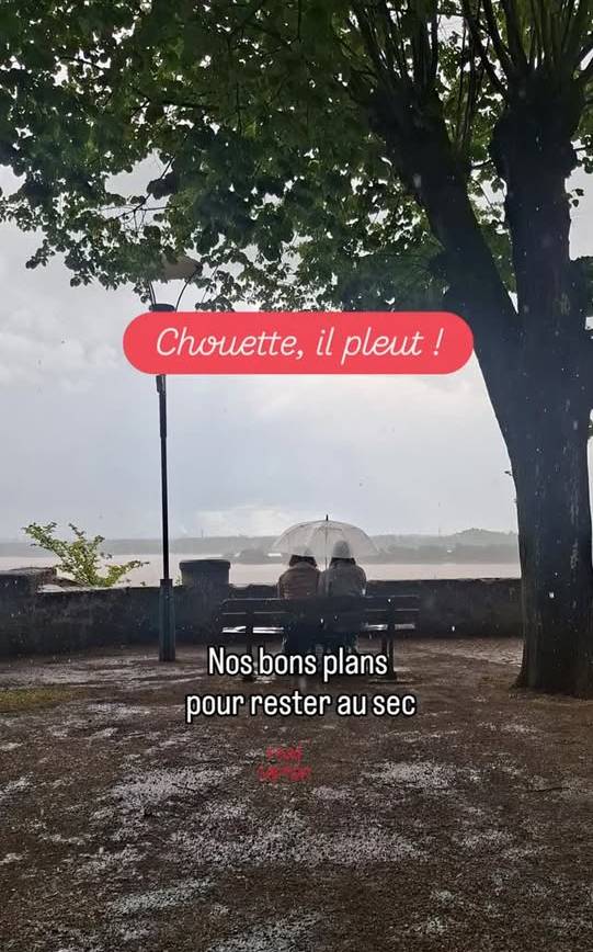 Allez, allez, gardons le moral malgré la pluie  et partons quand même à la décou…