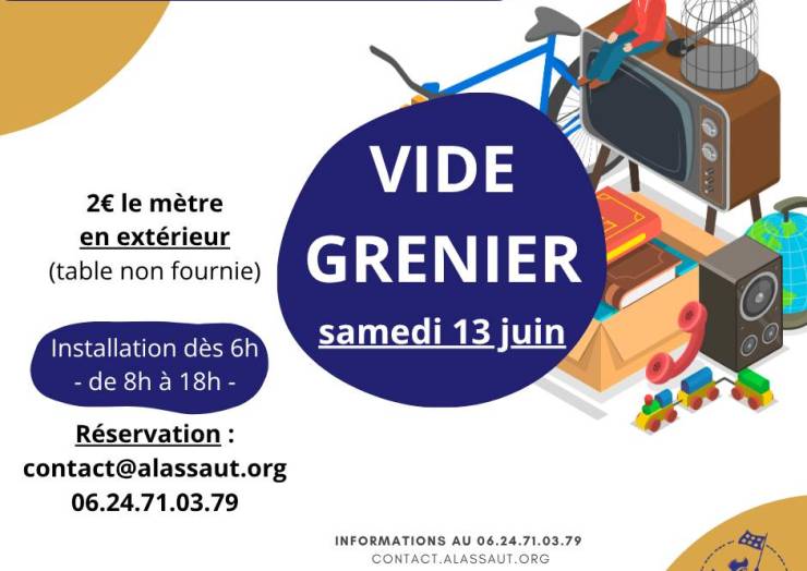 Retrouvez-nous sur le vide grenier pour un désherbage