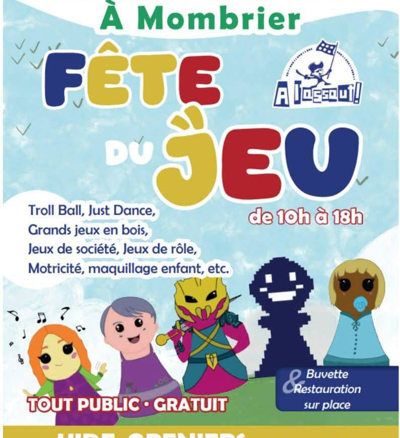 Samedi 13 juin : Gratuit, ouvert à tous !
VIDE GRENIER & FÊTE DU JEU