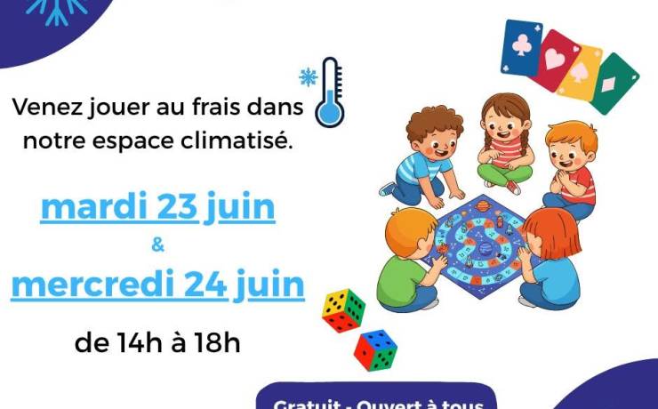 Venez jouer en famille au frais !