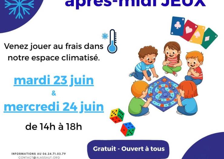 Venez jouer en famille au frais !
