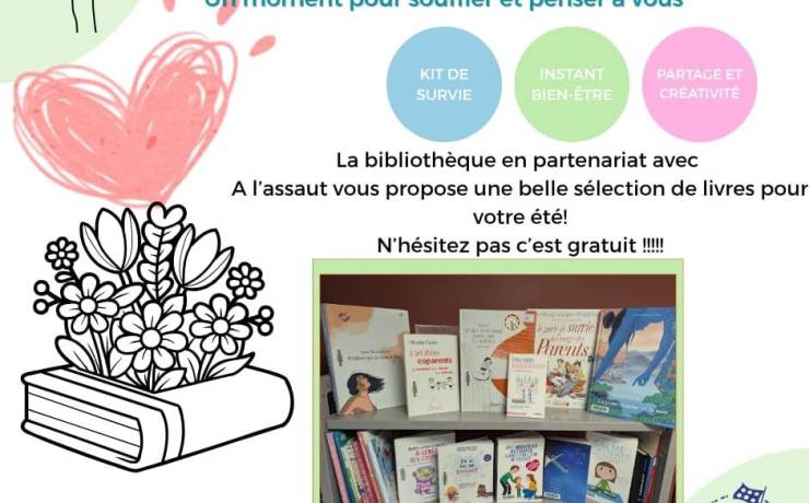 La bibliothèque nous a fait une belle sélection pour notre projet parents en pau…