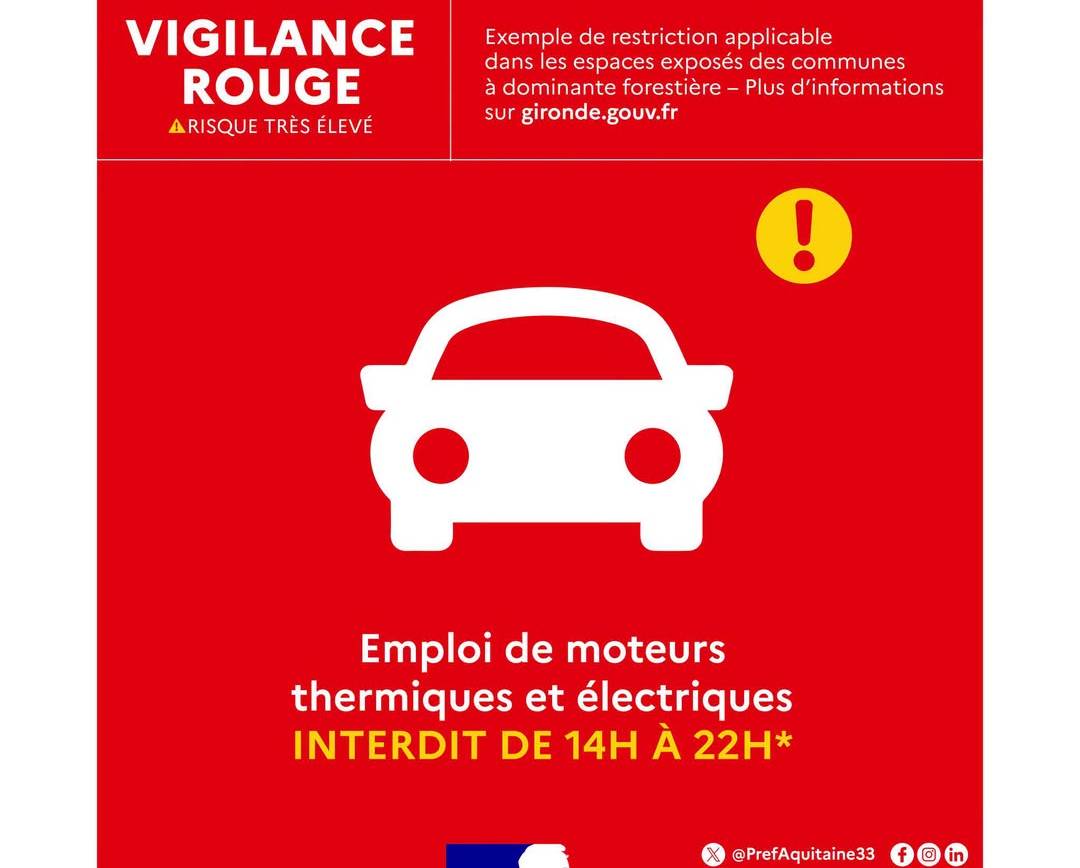 #Vigilance | Dans le cadre de la vigilance ROUGE pour la prévention des incendie…