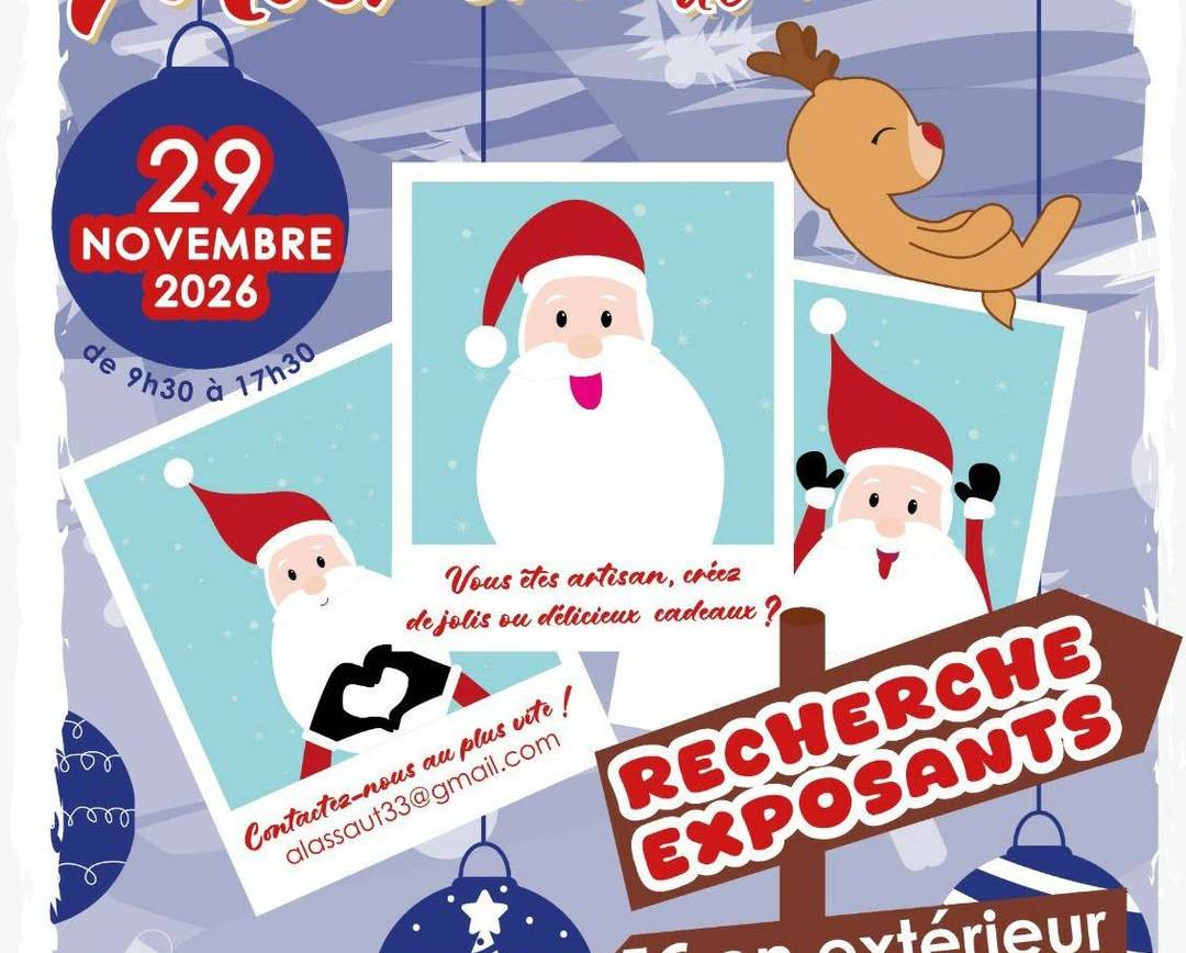 Recherche d’exposants pour notre marché de Noël.
Merci de partager