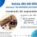 Il reste 2 places pour la soirée JDR du 25/09. Inscrivez-vous vite. Dès 16 ans. …