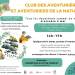 Il reste encore quelques places. Inscrivez vous !